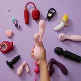 a variety of sex toys