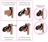 how to use hedonist axel chastity cage