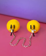 Bondage Adjustable Nipple Clamps with Chain