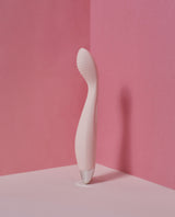 Dahlia Vibrating G-Spot Dildo Side View Slender feature