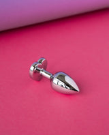 Bejewelled Heart Metal Butt Plug Detail