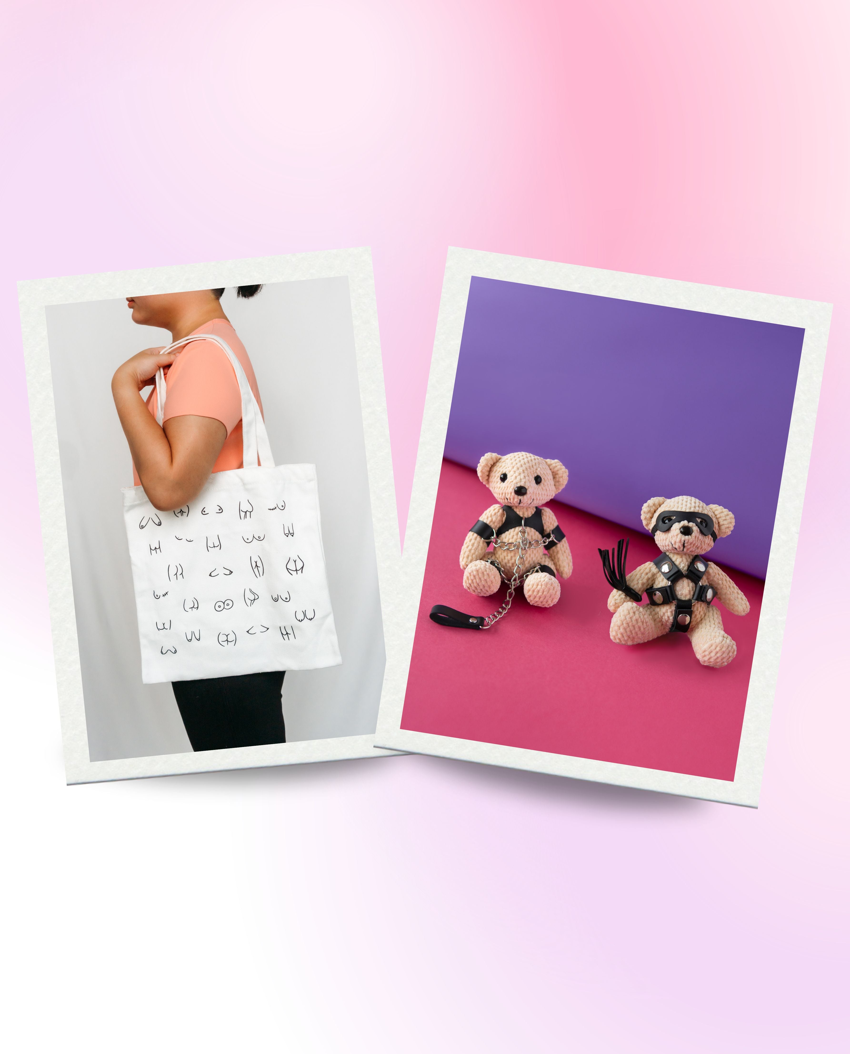 Hedonist Boobie Booty Tote Bag Bear Bundle
