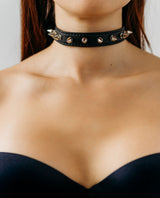 Add a punk rock twist to your look with this Spike Punk Collar!