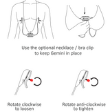 how to use Lovense Gemini App-Controlled Vibrating Nipple Clamps