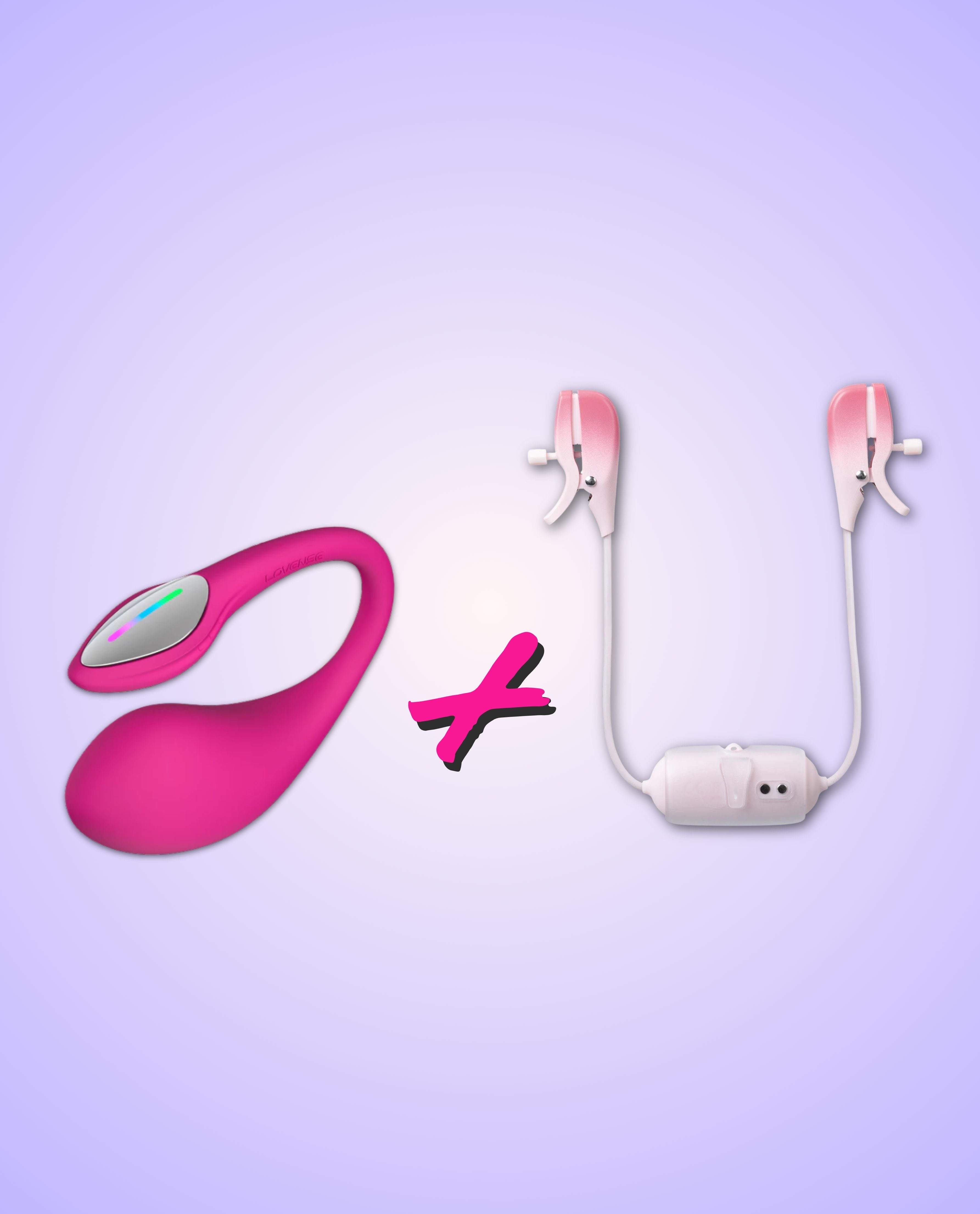 Lovense Lush 4 & Gemini app-controlled vibrator bundle.