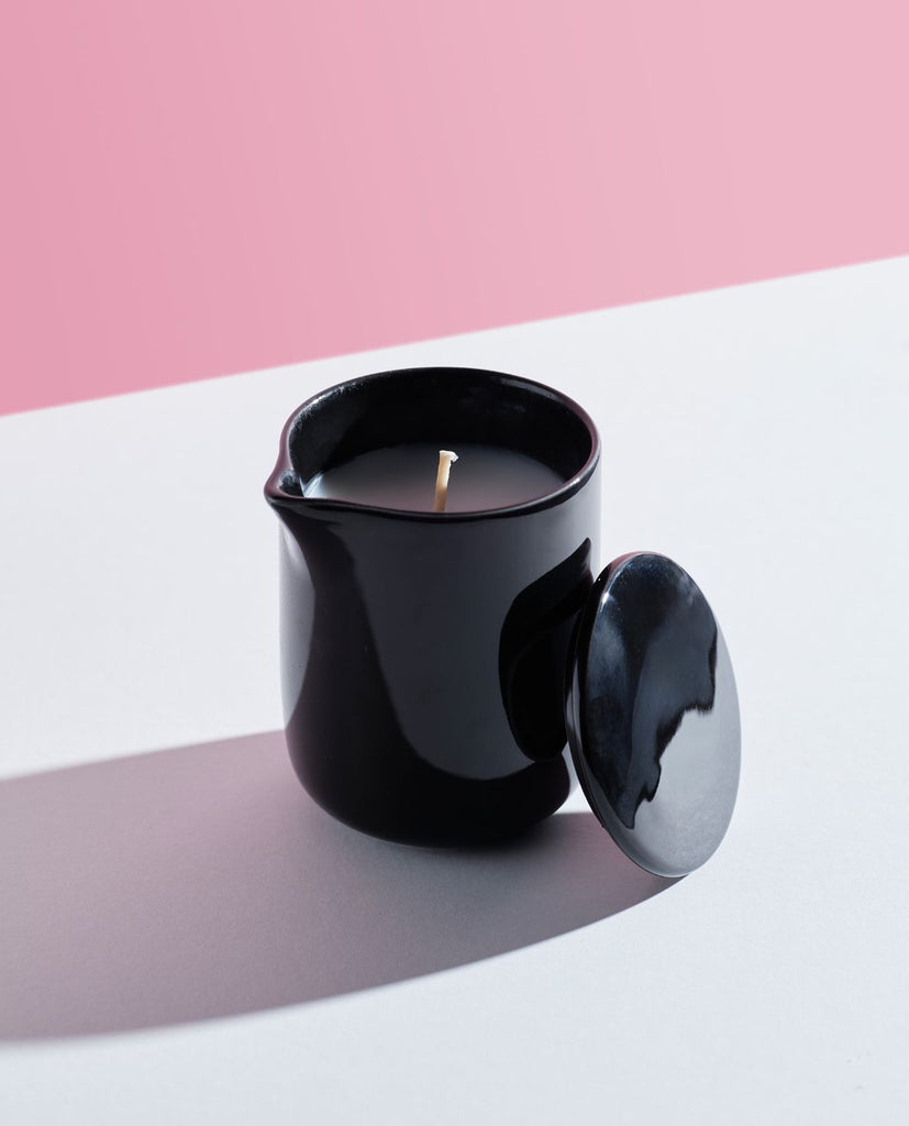    Melt me softly - massage oil, an ultra-low temperature candle