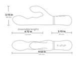 Nora by Lovense size specification.