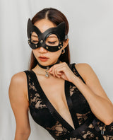Haley Cat Leather Mask