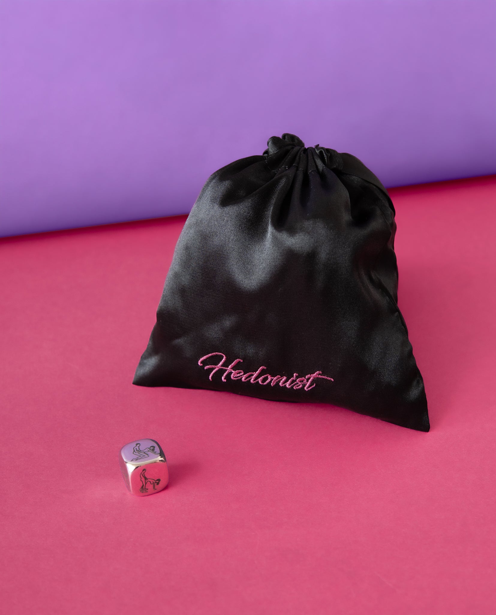 sex dice with hedonist black sating pouch