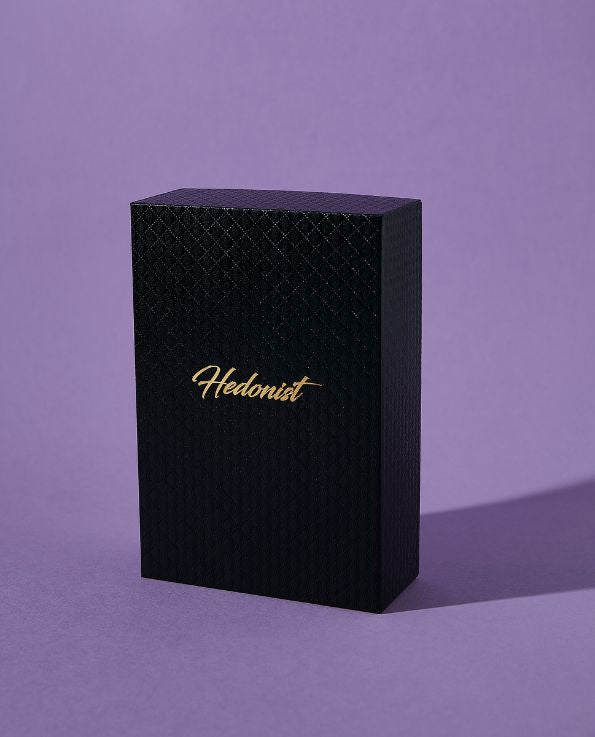 Rectangle black Hedonist packaging box
