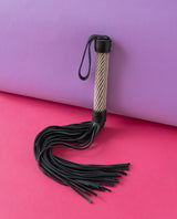 Rhinestone leather flogger