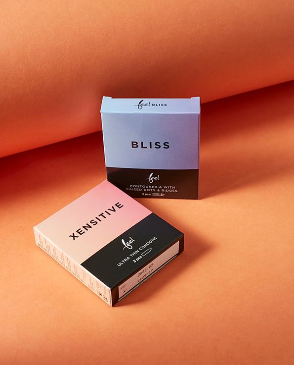 Hedonist Tribe Bliss Condoms Xensitive and Feel Condoms Bliss Ribbed