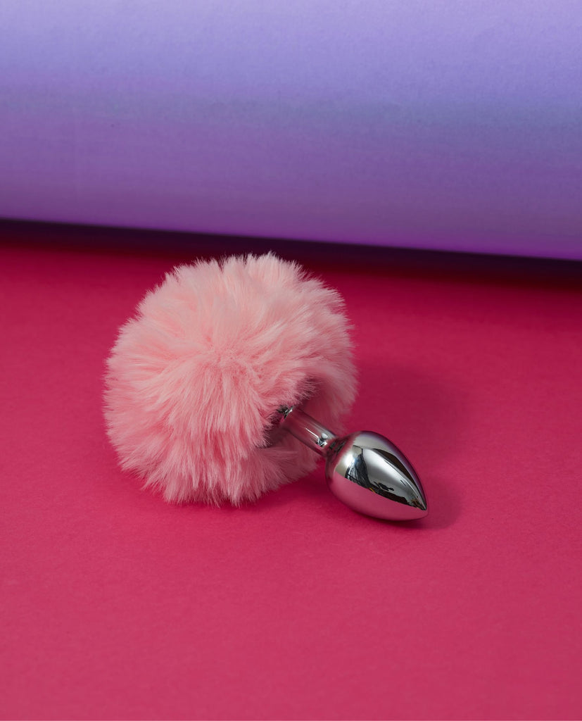 Hop in to bedtime fun with the Fluffy Bunny Tail Anal Plug! 