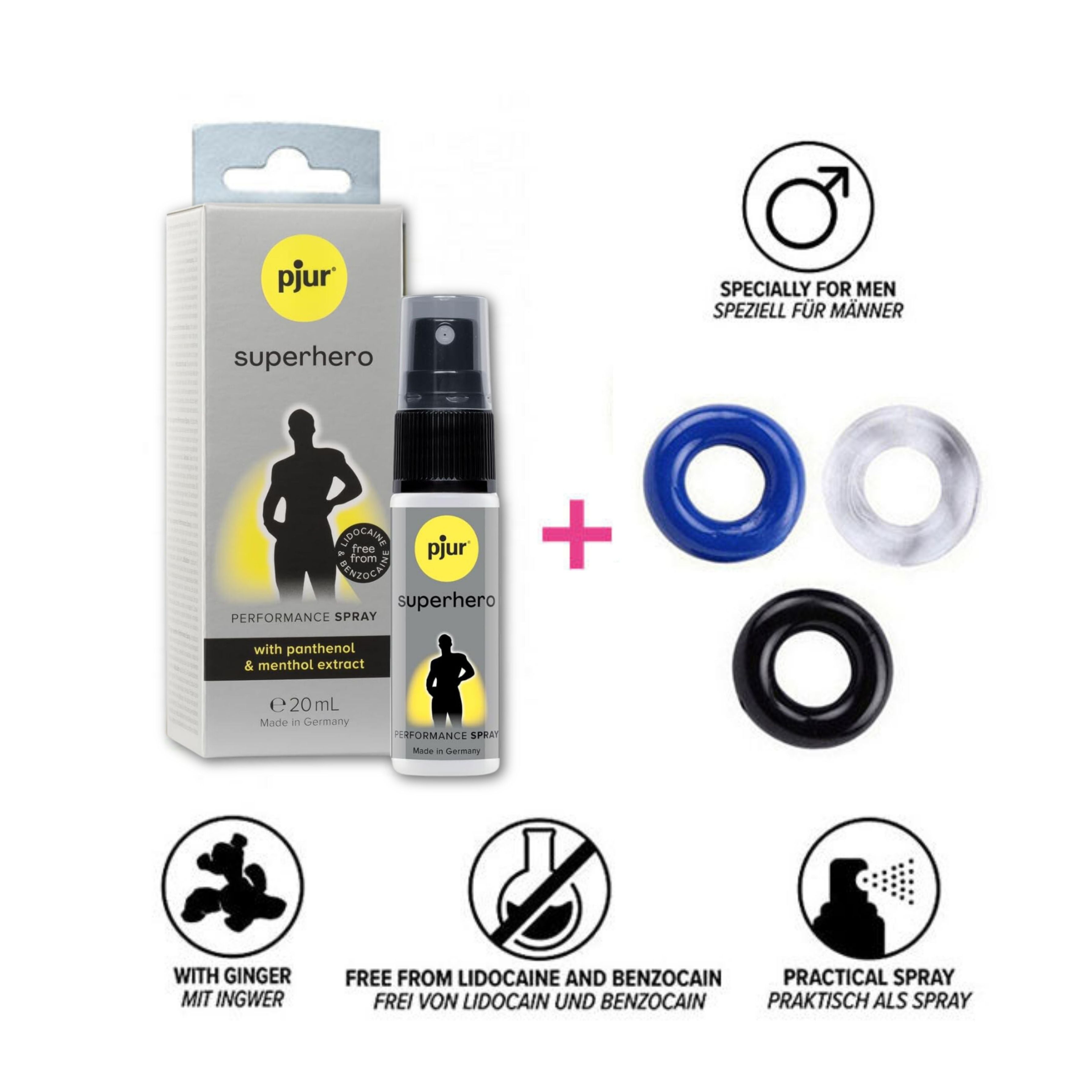 jelly cock rings and pjur performance spray