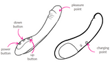 specifications for Hedonist Carina Ribbed G-Spot Vibrating Dildo