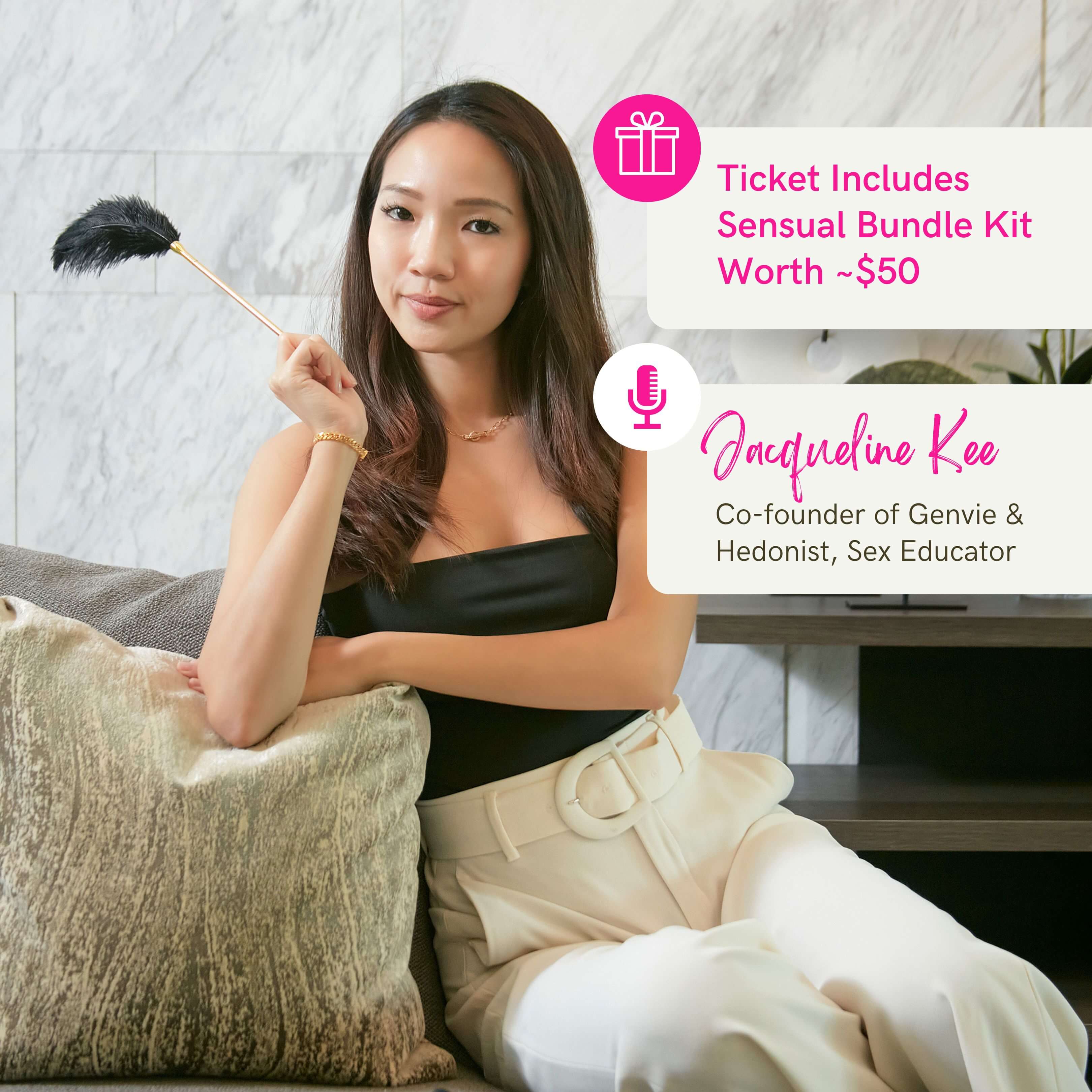Demystifying female orgasm workshop with co-founder Jacqueline Kee