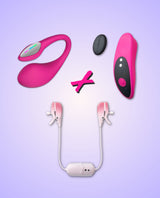 Lovense Lush 4, Ferri and Gemini app-controlled vibrator bundle.