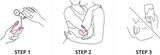 Step-by-step illustration on how to use the Lovense Lush Mini with water-based lubricant, perfect for couple play and smartphone control.