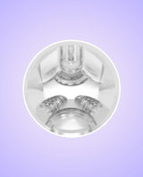 Inner grooves of the Lovense Max 2 masturbator replacement sleeve available at Hedonist Tribe. 