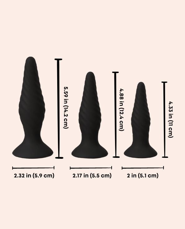Dimensions of Peachy Anal Trainer Set