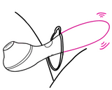 how to use Polly Vibrator + Sucker in vibrating mode