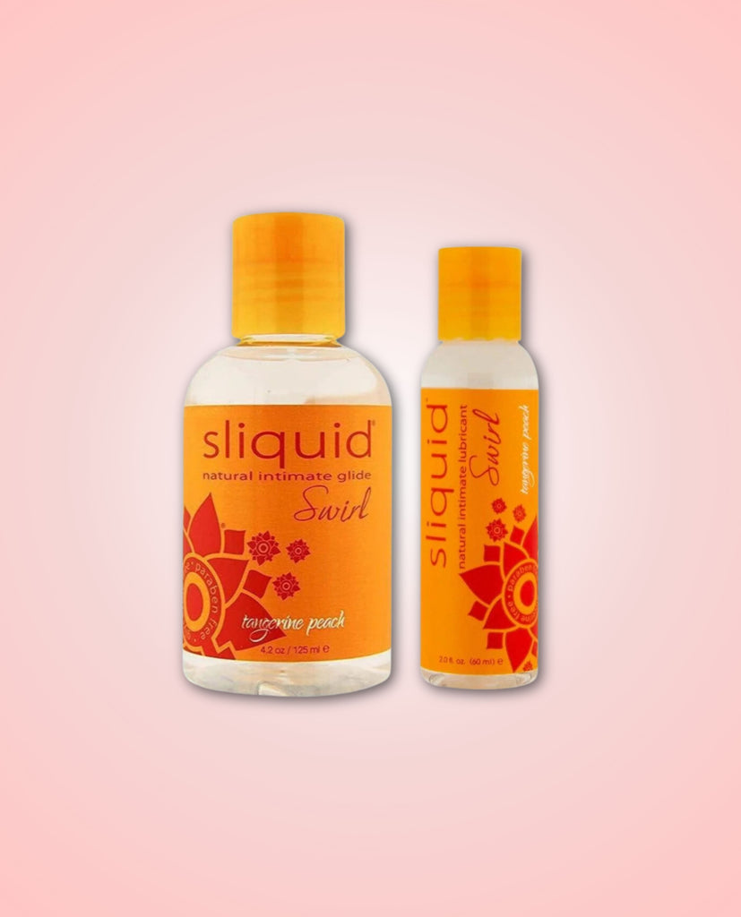 Sliquid Swirl Natural Flavoured Lubricant Tangerine Peach 60ml or 125ml