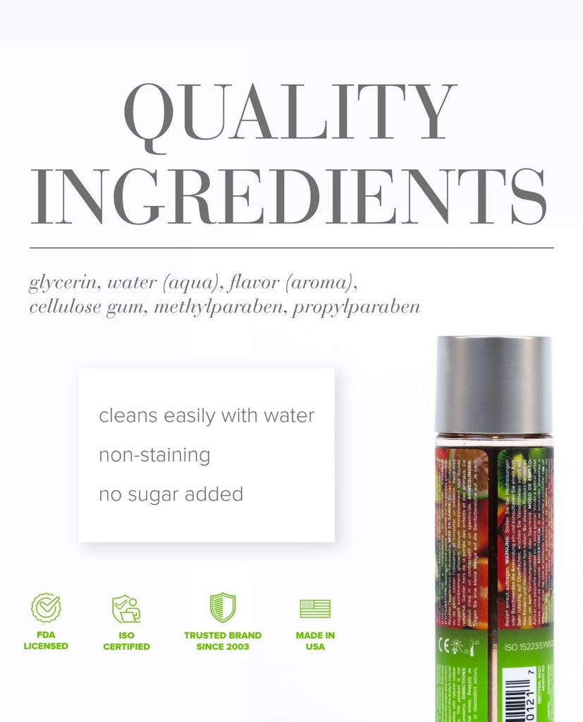 System Jo Flavoured Lubricant Tropical Passion Quality Ingredients