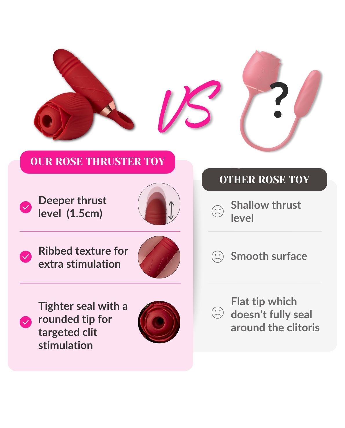 dolce vita rose comparison with other rose toy