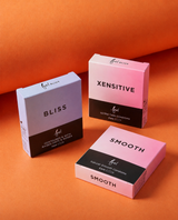 Hedonist Tribe Bliss Condoms Xensitive, Feel Condoms Bliss Ribbed and Smooth