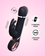 lola dildo features: 12 vibrating modes, 6 rotating modes