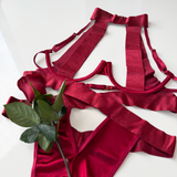 naomi red bandage lingerie
