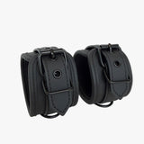 noir matte black wrist cuffs