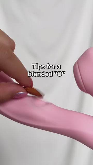Get a blended orgasm with Hedonist's Sakura G-Tapping Sucking Licking Vibrating Dildo (4-in-1)