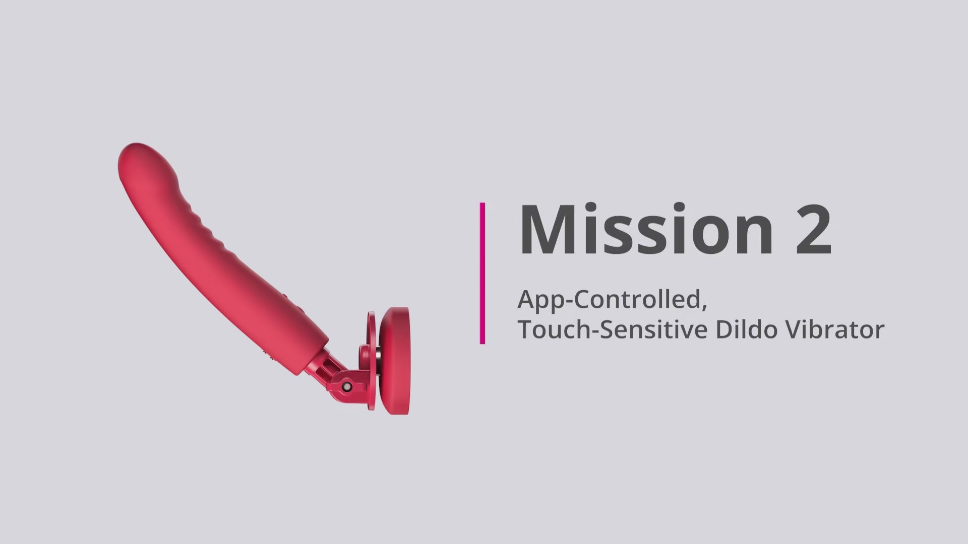Lovense Mission 2 Vibrating Suction Cup Dildo