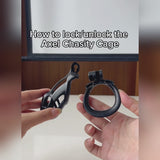 video on how to lock and unlock the axel chastity cock cage