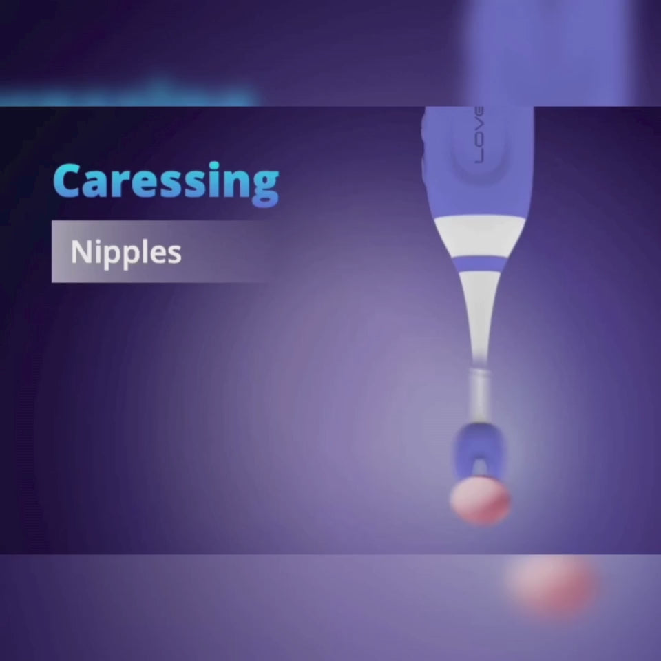 Lovense Hyphy App-Controlled Dual-End Pinpoint Vibrator for targeted pleasure and nipple play