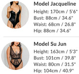 model measurements for free size lingerie