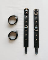 Spreader bar high quality faux leather cuffs