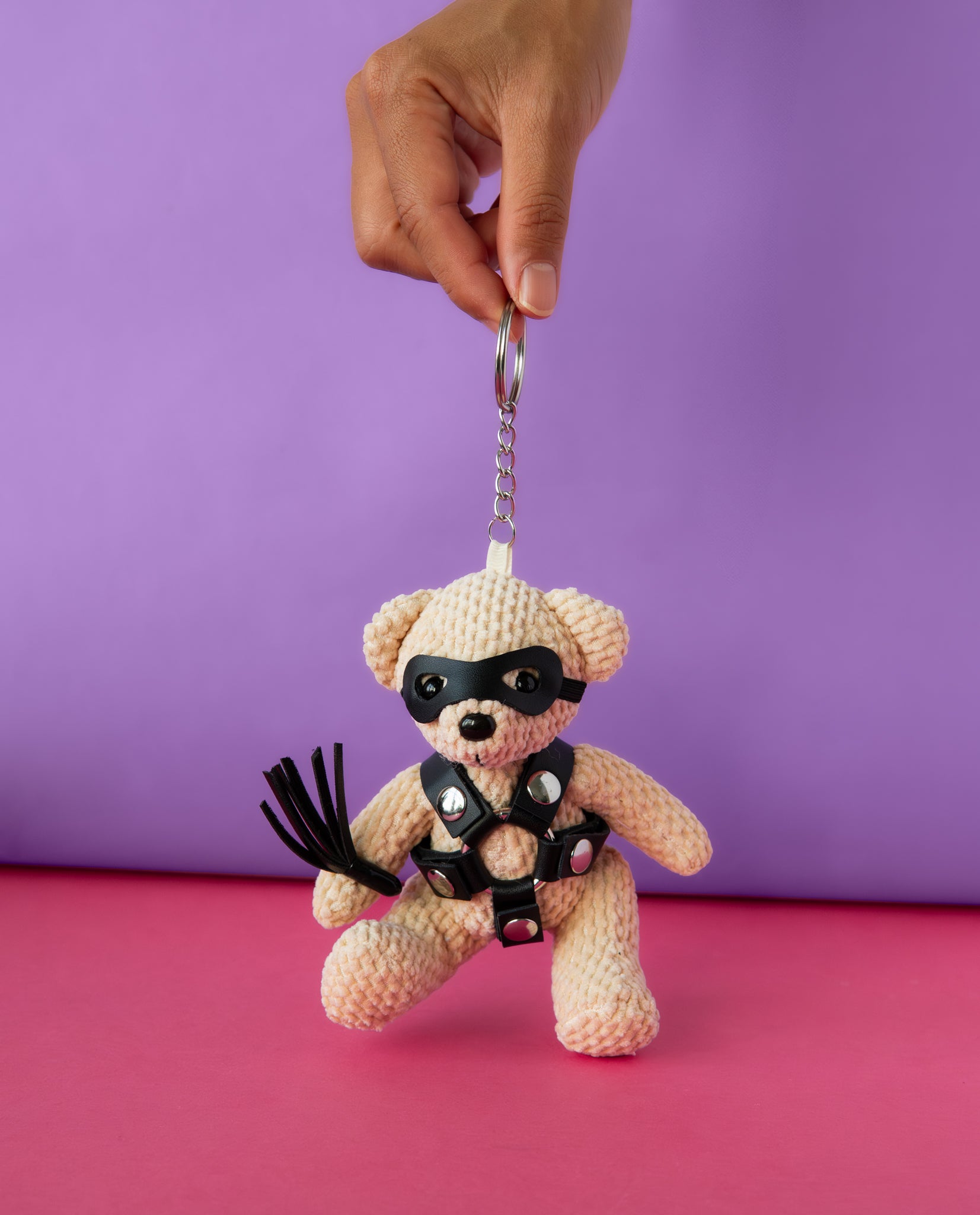 whip me bear keychain lifestyle