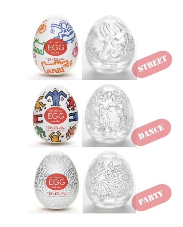 Tenga x Keith Haring Party Egg disposable male masturbator full collection