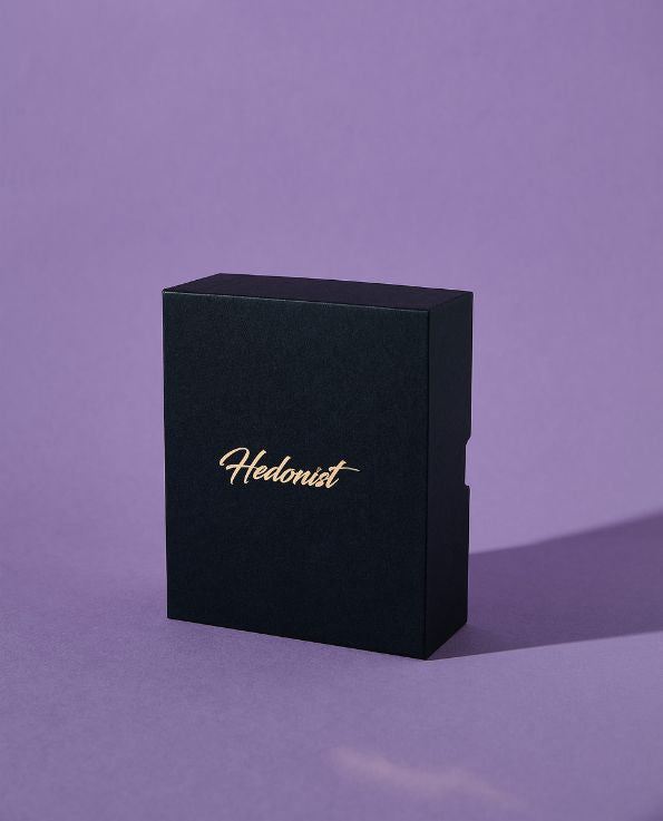 Square black Hedonist packaging gift box