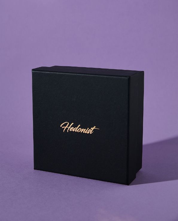 Square black Hedonist packaging box