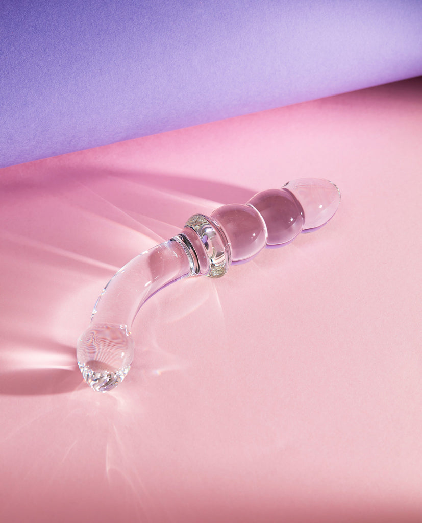 Transparent Crystal Glass G-spot Dildo