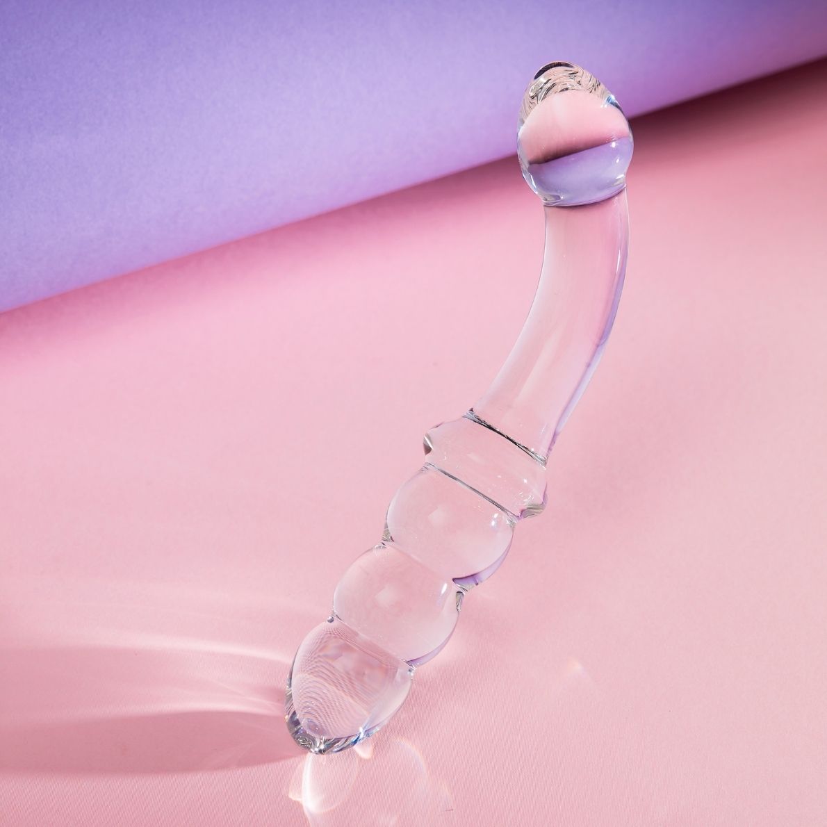 Transparent Crystal Glass G-spot Dildo