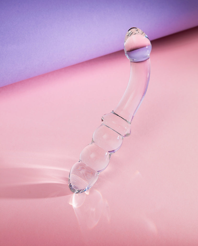 Transparent Crystal Glass G-spot Dildo