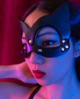 Haley Cat Leather Mask