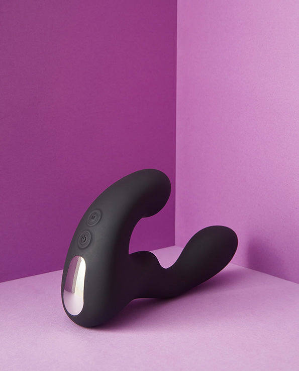  Black silicone Landys Vibrating Anal Stroker 
