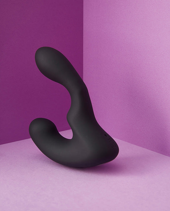  Black silicone Landys Vibrating Anal Stroker 