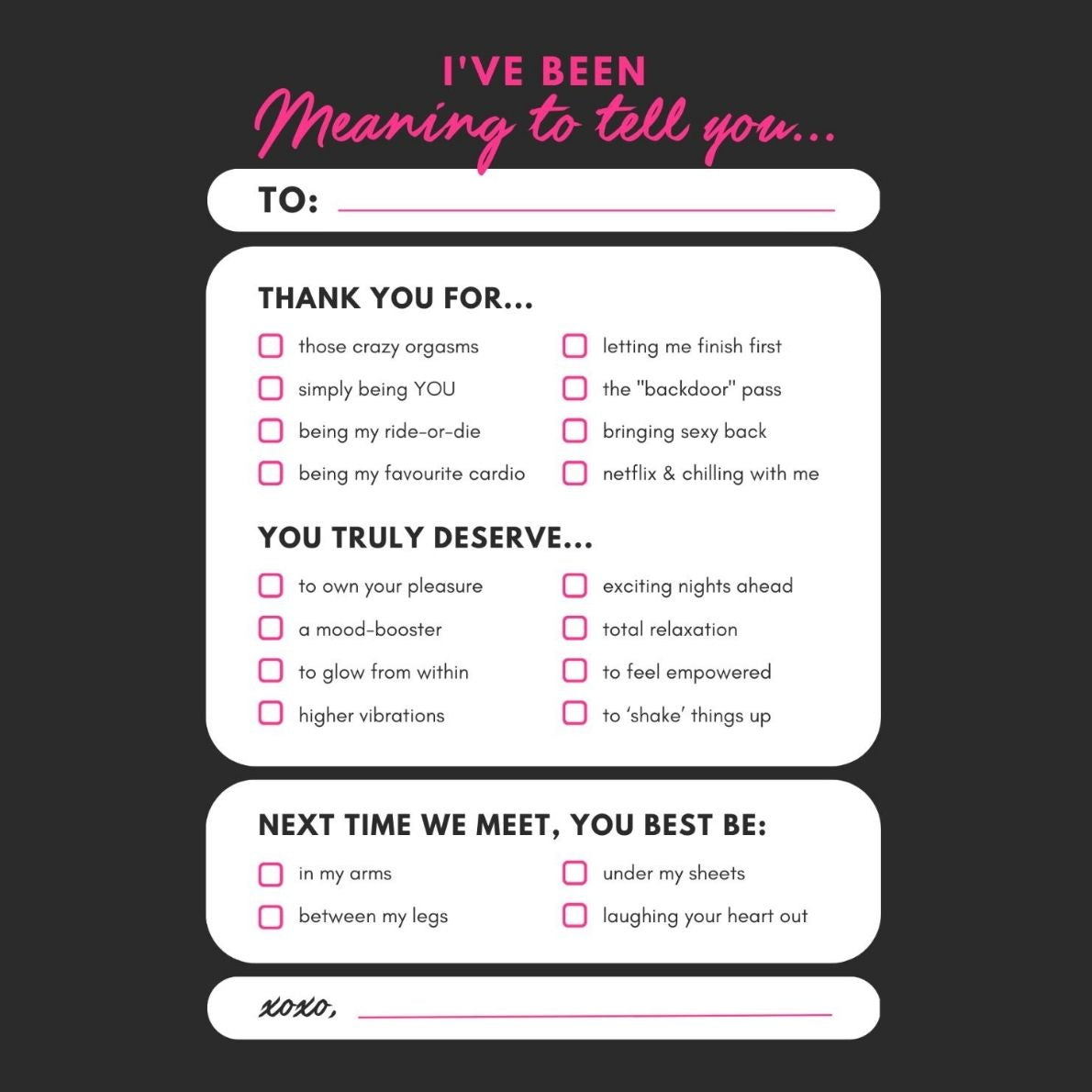 Hedonist greeting card