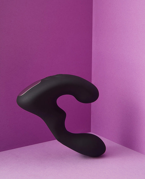  Black silicone Landys Vibrating Anal Stroker 